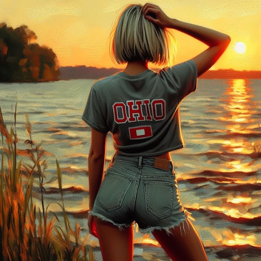 Ohio T-Shirt And Denim Art Collection